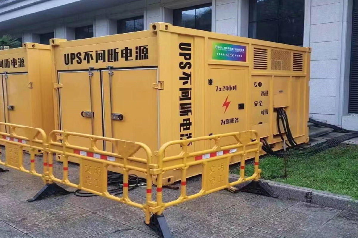 大兴发电机租赁施工现场