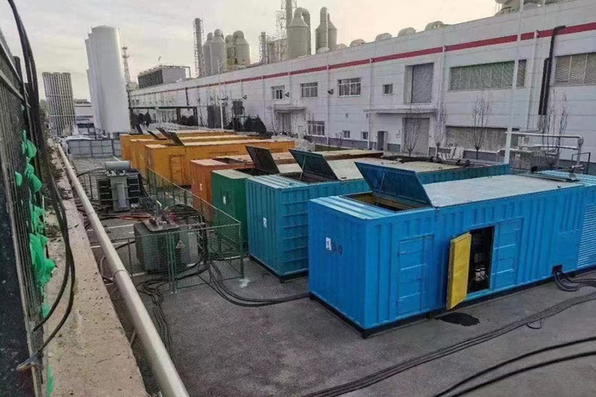 大兴发电机租赁施工现场